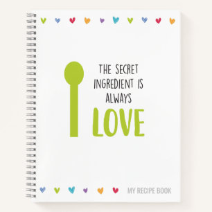 Recipe Notebook or Journal to Write Recipes In