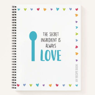Recipe Notebook or Journal to Write Recipes In
