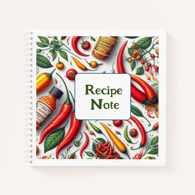 Recipe Notes Spiral Note book (Front)
