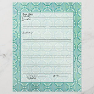 Recipe Page Family Heritage Cookbook Recipe Binder