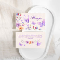 Recipe Purple Butterflies Bridal Shower