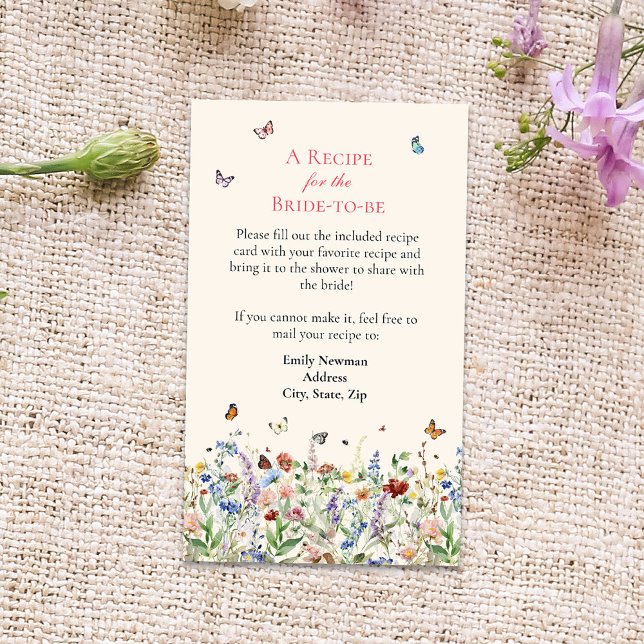 Recipe Request | Bohemian Wildflowers Enclosure Card (Creator Uploaded)