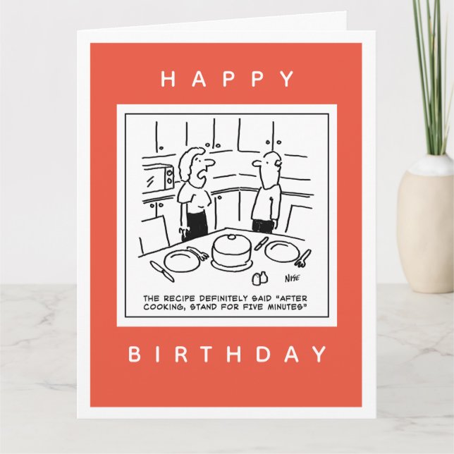 Recipe Said Stand After Cooking Cartoon Card (Front)