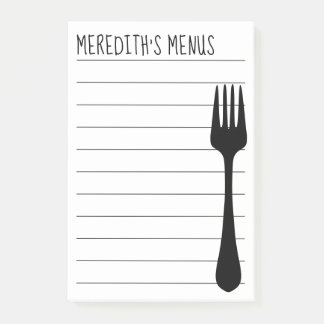 Recipe Sharing Note Pad for Chef