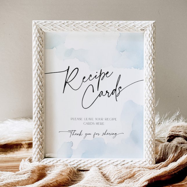 Recipe Sign Bridal Shower Something Blue Cloud 9 (Creator Uploaded)