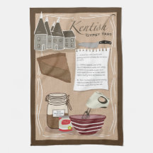 Recipe Tea Towel - Kentish Gypsy Tart
