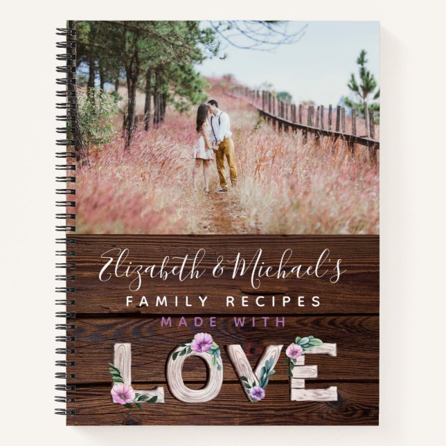 RECIPES - Family Heirloom Mother Grandma Wife Notebook (Front)