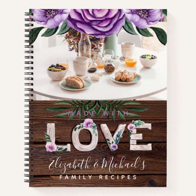 RECIPES - Family Heirloom Mother Grandma Wife Notebook (Front)