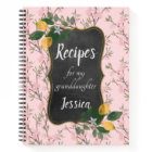 Recipes for my Granddaughter on Pink Floral