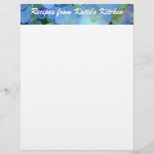 Recipes from Your Name Kitchen custom Letterhead