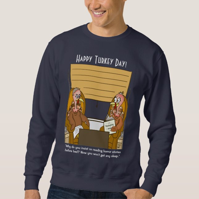 Recipes Men's Navy-Blue Sweatshirt (Front)