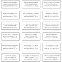 Recipient Name 18 Shipping Large Address Labels