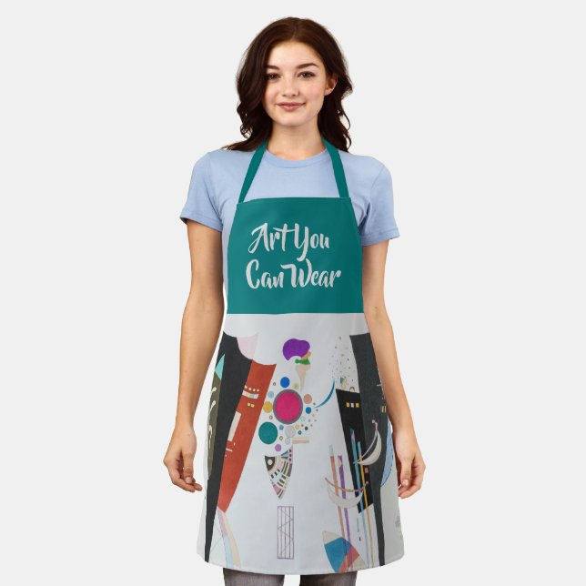 Reciprocal Agreement, Kandinsky, Abstract Art Apron (Worn)