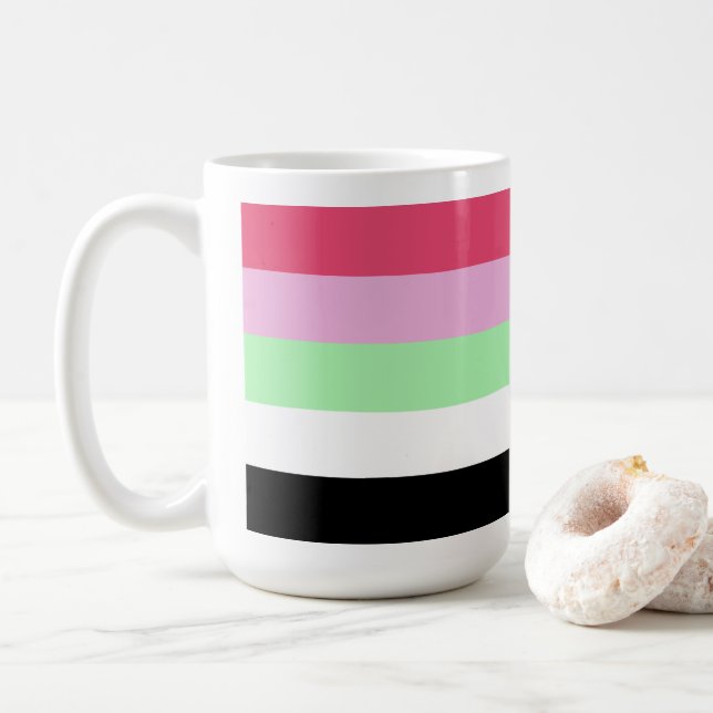 Recipromantic Pride Coffee Mug (With Donut)