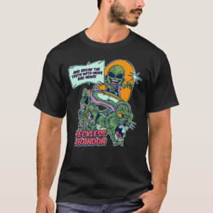 Reckless Abandon – Punk Chaos Monster Bunny Aliens T-Shirt