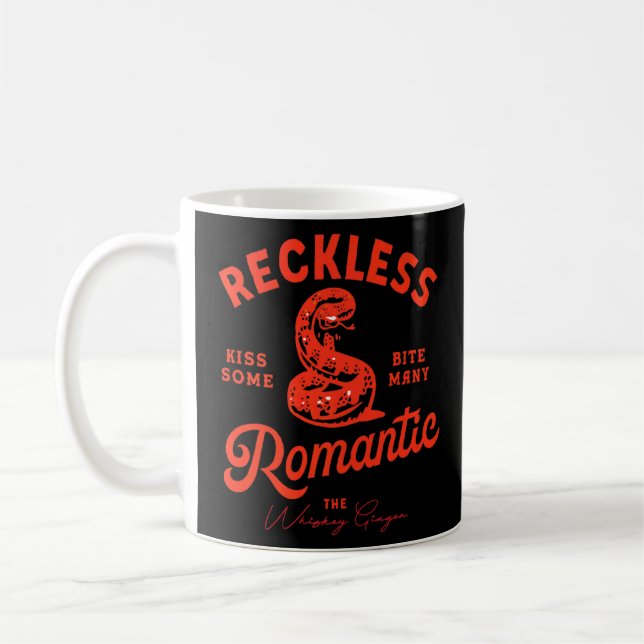 Reckless Romantic Kiss Some Bite Many Cool Red Rat Coffee Mug (Left)