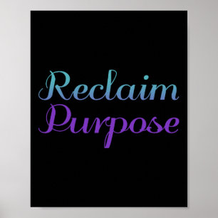 Reclaim Purpose Suicide Prevention Depression Awar Poster