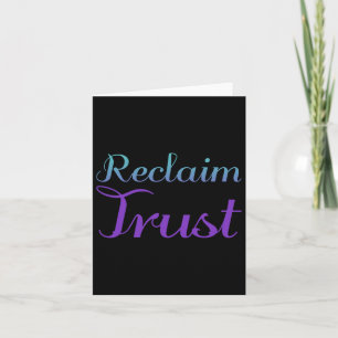 Reclaim Trust Suicide Prevention Depression Awaren Card