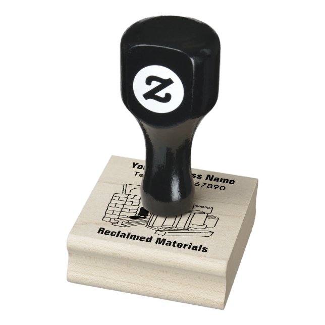 Reclaimed Materials Business Rubber Stamp (Stamp)