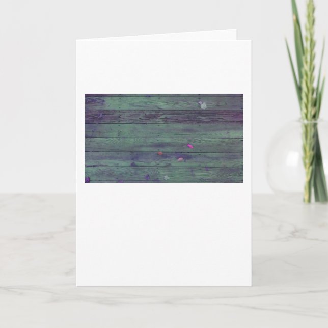 Reclaimed Wood Planks Card (Front)