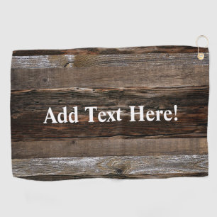 Reclaimed Wood Rustic Barn Board Vintage Wood Golf Towel