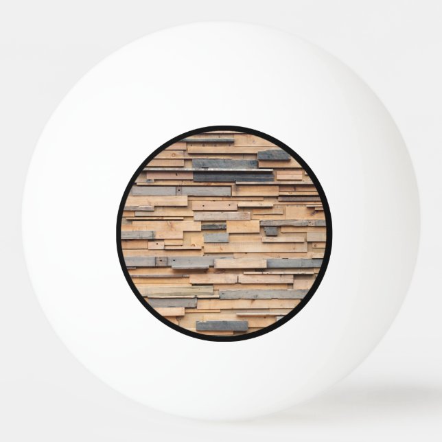 Reclaimed Wood, Sustainable Material Ping Pong Ball (Back)