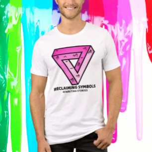 Reclaiming Symbols Rewriting Stories Pink Triangle Tri-Blend Shirt