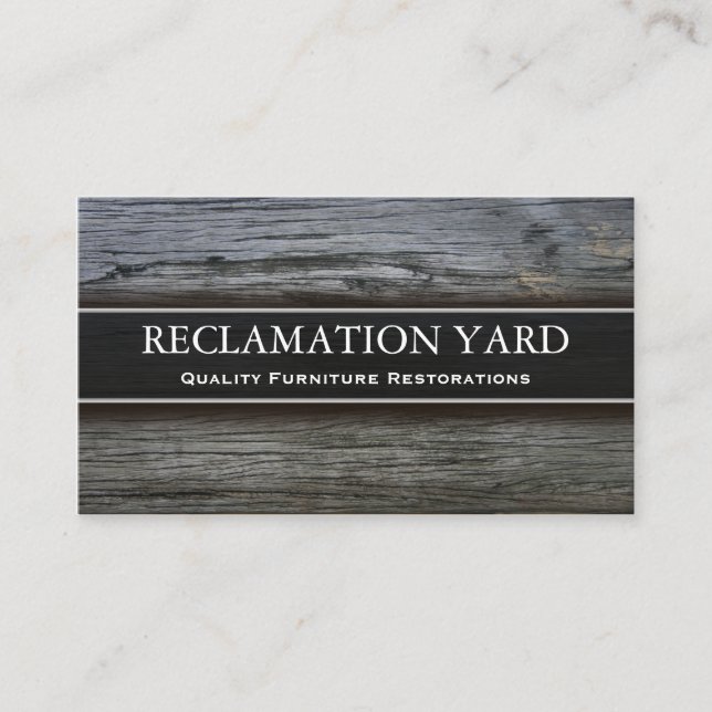 Reclamation / Salvage Yard Business Card (Front)