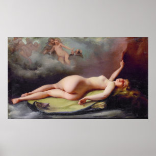 Reclining Beauty , by Luis Ricardo Falero Poster