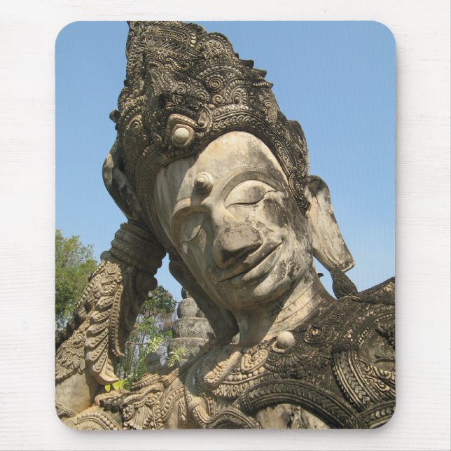 Reclining Buddha ... Nong Khai, Isan, Thailand Mouse Mat (Front)