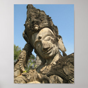 Reclining Buddha ... Nong Khai, Isan, Thailand Poster