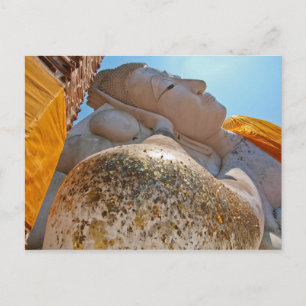 reclining buddha postcard