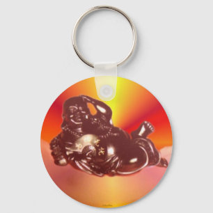 Reclining Laughing Buddha Keychain