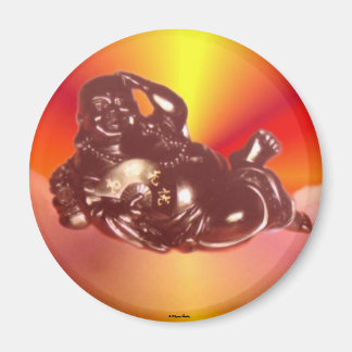 Reclining Laughing Buddha Magnet