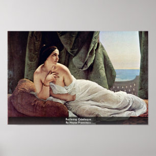 Reclining Odalisque By Hayez Francesco Poster