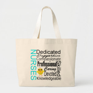 Recognise a Nurse: Nurses Recognition Collage Large Tote Bag