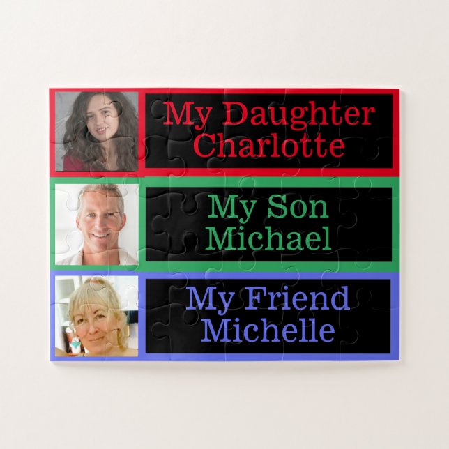 Recognise Family Memory Photos Dementia Alzheimers Jigsaw Puzzle (Horizontal)