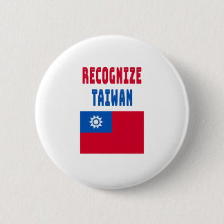 recognise taiwan west taiwan 6 cm round badge