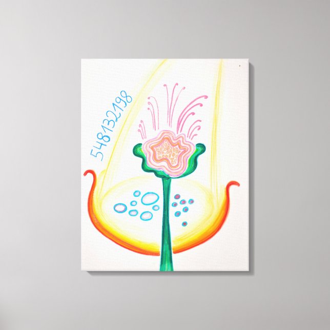 Recognise the flowers of your life canvas print (Front)