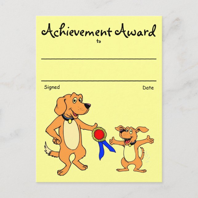 Recognition Award Postcard (Front)