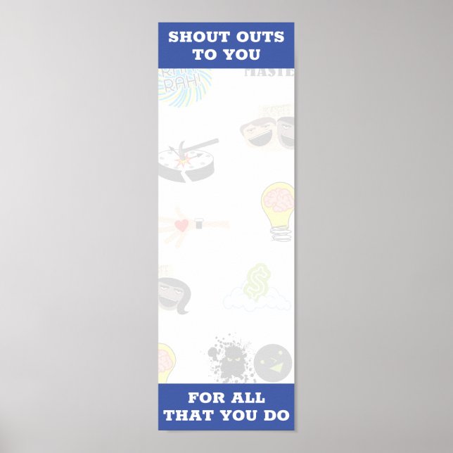 Recognition stickers employee award poster (Front)