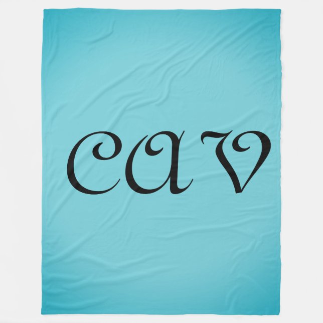 Recoleta Cornflower Blue  Fleece Blanket (Front)