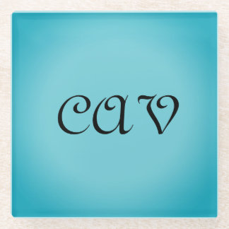 Recoleta Cornflower Blue  Glass Coaster