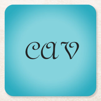 Recoleta Cornflower Blue  Square Paper Coaster