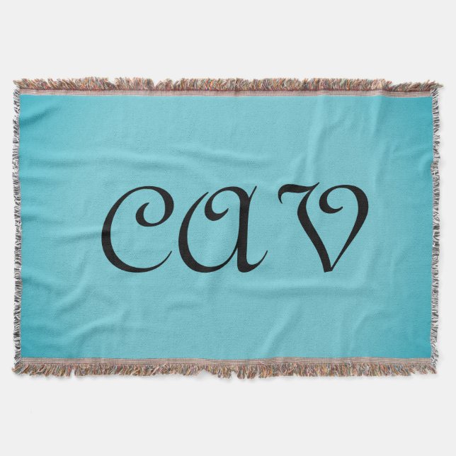 Recoleta Cornflower Blue  Throw Blanket (Front)