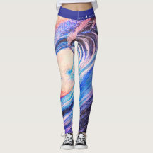 Recoleta Wave Design Leggings 