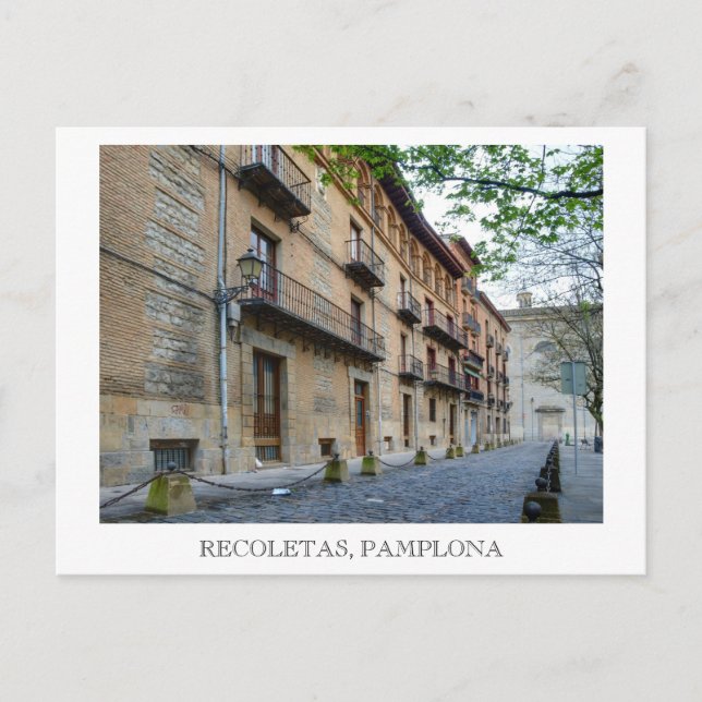 Recoletas, Pamplona Postcard (Front)