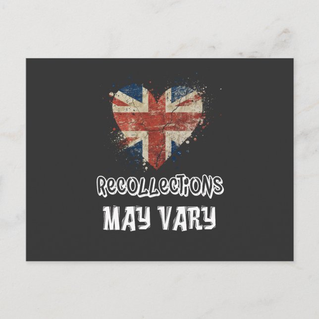 Recollections May Vary- HM Queen Quote  Postcard (Front)