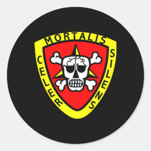 Recon Black Classic Round Sticker