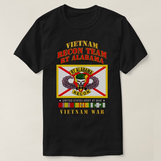 Recon Team RT Alabama Vietnamw VN SVC T-Shirt (Design Front)